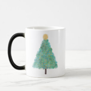 Caneca Mágica Árvore de natal brilhante verde