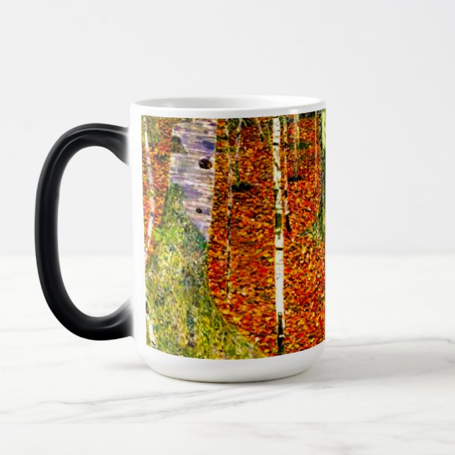 Caneca Mágica Árvores de Bétula de Gustav Klimt (Esquerda)