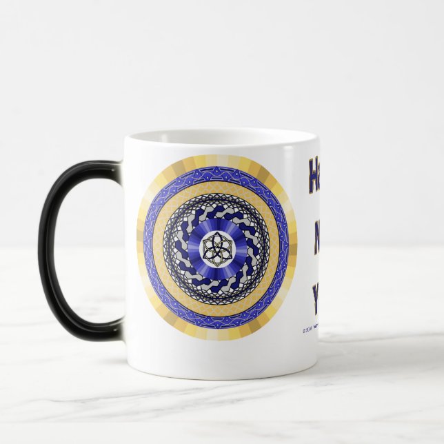 Caneca Mágica As cores do Ano novo Mug (Esquerda)