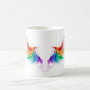 Caneca Mágica Asas Fluffy Rainbow