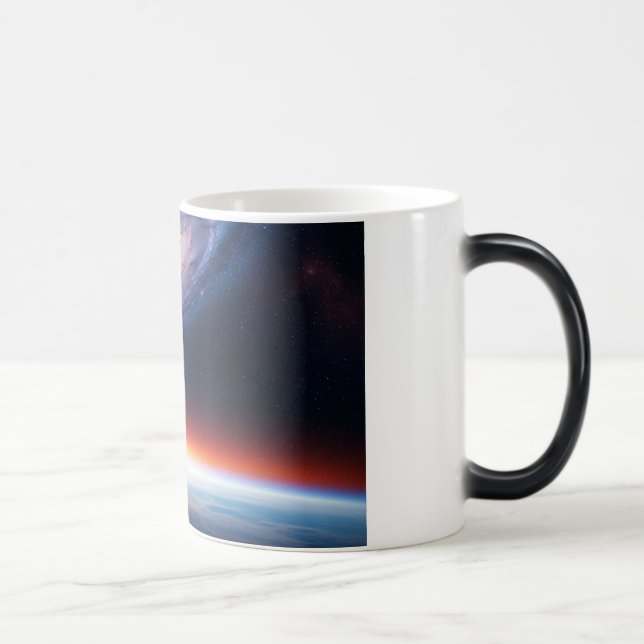 Caneca Mágica Astronauta Galáxia Terra Horizonte (Direita)
