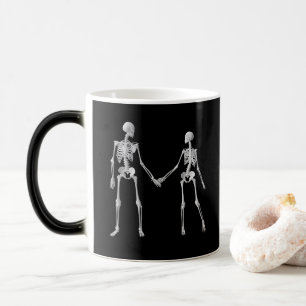 Caneca Mágica Até a morte nos separe da mug de esqueleto
