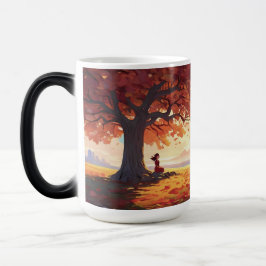 Caneca Mágica Autumn Tree Prayer Girl