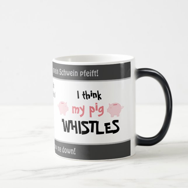 Caneca Mágica Baixe-me - bobo traduzido dizendo alemão! (Direita)