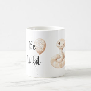 Caneca Mágica Balão Selvagem Cobra Creme