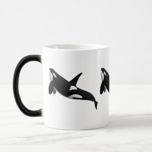 Caneca Mágica Baleia de assassino, orca do Orcinus