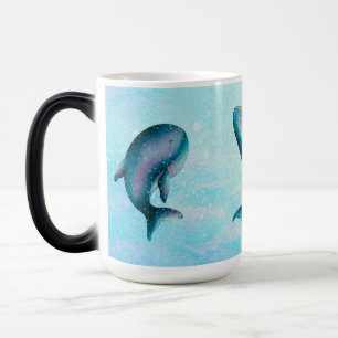 Caneca Mágica Baleia de cauda - Baleias azuis