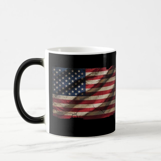 Caneca Mágica Bandeira Americana Mágica Morphing Coffee Mug (Esquerda)