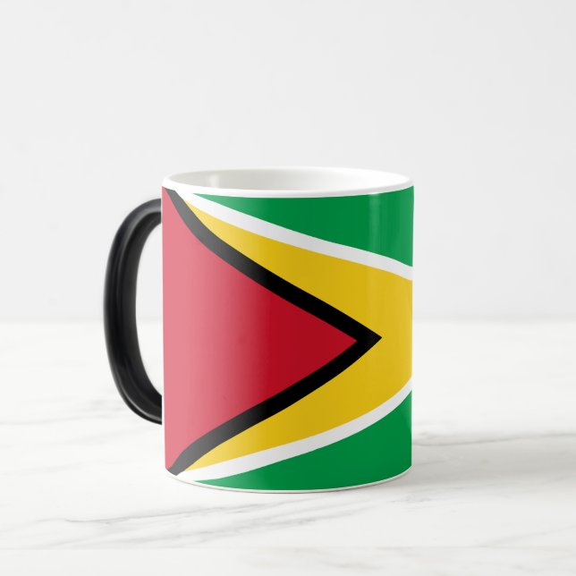 Caneca Mágica Bandeira da Guiana (Frente Esquerda)
