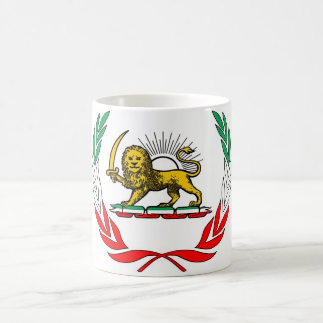 Caneca Mágica bandeira de Irã (Centro)