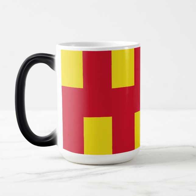 Caneca Mágica Bandeira de Northumberland Magic Mug (Esquerda)