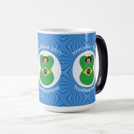 Caneca Mágica Bandeira do Anjo Hanukkah Personalizada