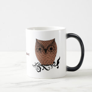 Caneca Mágica Barn Owl Whimsical Country