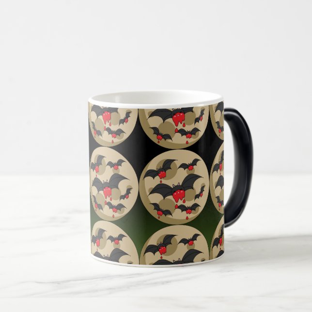 Caneca Mágica Bats De Vampiro De Comida Ketchup (Frente Esquerda)
