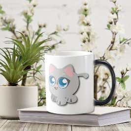 Caneca Mágica Bebê Blue Eyed Round Kitten