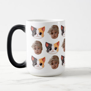 Caneca Mágica Bebê Cão Marido Enfrentando Engraçado Melhor Prese