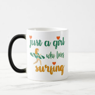Caneca Mágica Bela citação de verão Apenas uma garota que adora
