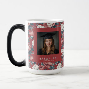 Caneca Mágica Belas Peônias Florais Marido Presente de Graduação