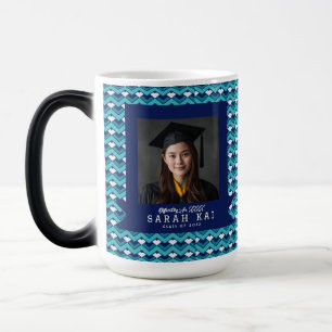 Caneca Mágica Belo Padrão Abstrato Graduado Universitário