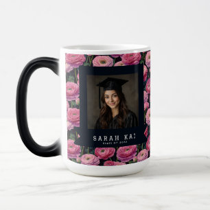 Caneca Mágica Belo Padrão de Ranunculus Farmacêutico Certificado
