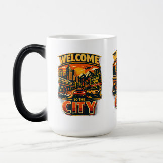 CANECA MÁGICA “BEM-VINDO À CIDADE.”
