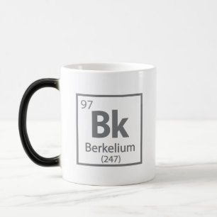 Caneca Mágica Berkelium - Mesa periódica da ciência de Berkeley