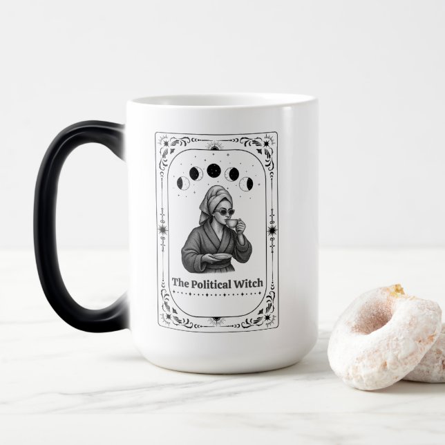 Caneca Mágica Best Feminist Gift Political Tarot Lawyer Zodiac (Com Donut)