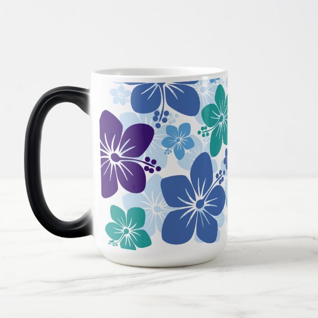 Caneca Mágica Bestseller havaiano Hibiscus design (Esquerda)