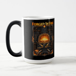 Caneca Mágica Bigorna da Forja do Ferreiro Épico e Espadas Arte 
