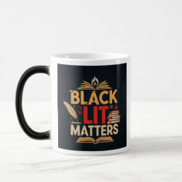 Caneca Mágica Black Lit Matters | Leia, Cresça, Resista