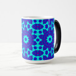Caneca Mágica Blue kaleidoscope flourished