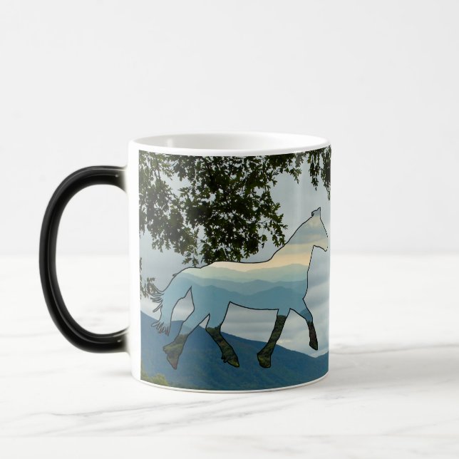 Caneca Mágica Blue Ridge Horse Cades Cove (Esquerda)
