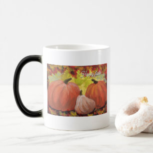 Caneca Mágica Boinas de Ação de Graças #1 Folhas de outono Folha