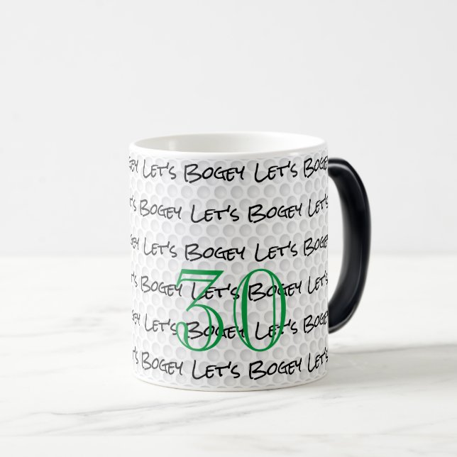 Caneca Mágica Bola de Golfe, BOGEY, Bola de Golfe, Bola de VAMOS (Frente Esquerda)