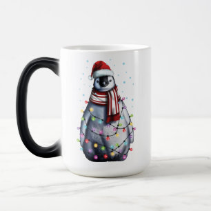 Caneca Mágica Bonito Pinguim Passado Feriado Engraçado Natal Pr