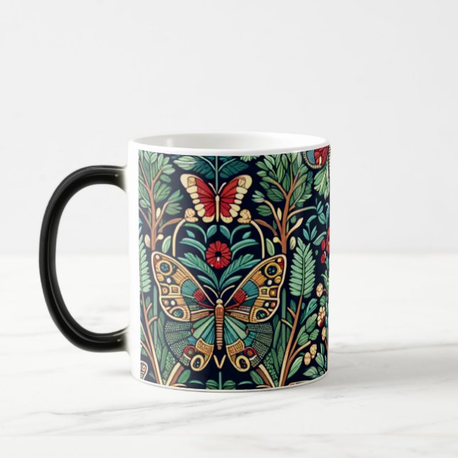 Caneca Mágica Borboleta e Flor Mug (Esquerda)