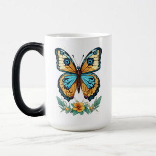 Caneca Mágica Borboleta Elegante - Símbolo de Transformação