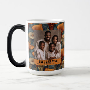 Caneca Mágica Borboleta Romântica Camuflagem Flor Step Pai Nasci