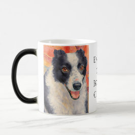 Caneca Mágica Border Collie Portrait Digital Painting
