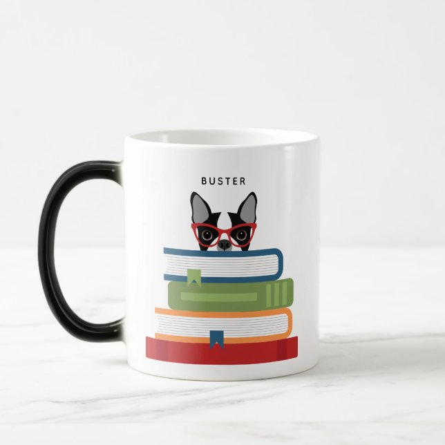 Caneca Mágica Boston Terrier Mugs (Esquerda)