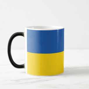 Caneca Mágica Botão Bandeira da Ucrânia