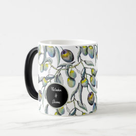 Caneca Mágica Branch de Azul com Aquarela