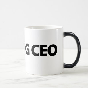 Caneca Mágica Branco de aspiração do CEO