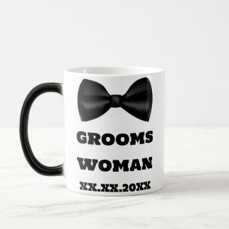 Caneca Mágica Bridesmaid Name Grooms Mulher Casada Mugs