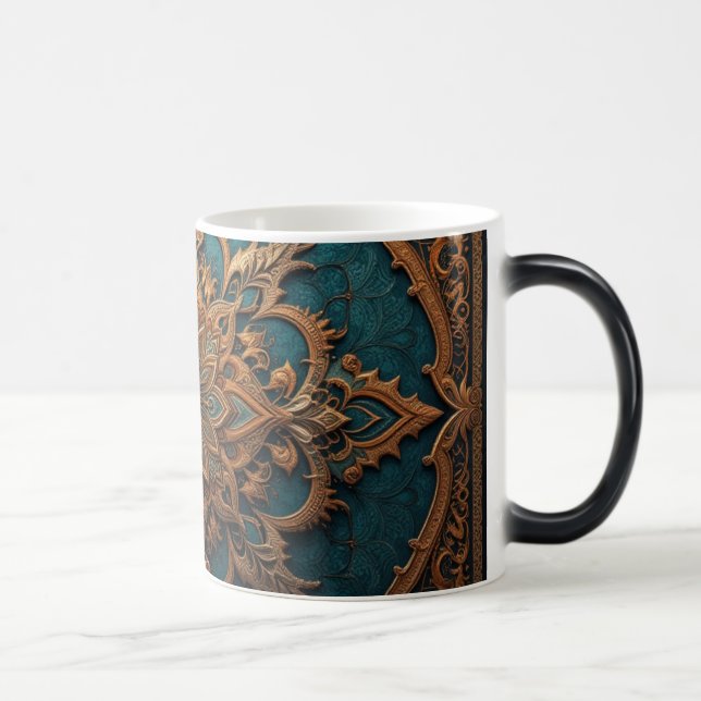 Caneca Mágica Brown-Aqua Elegance (Direita)
