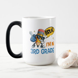 Caneca Mágica Bruh, estou no 3º ano de volta para o estudante
