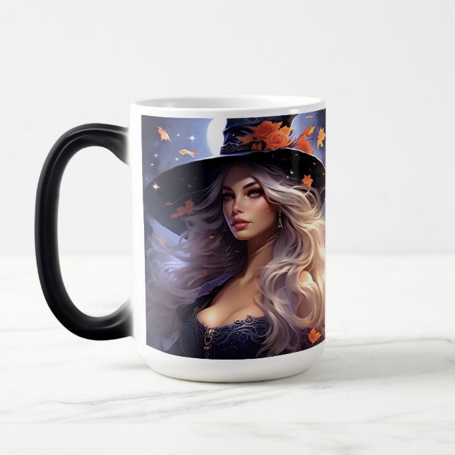 Caneca Mágica Bruxa do Halloween (Esquerda)