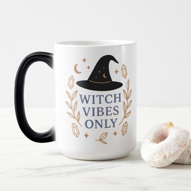 Caneca Mágica Bruxas Apenas Vibes (Com Donut)