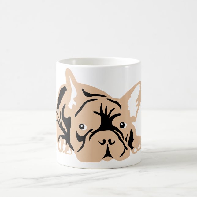 Caneca Mágica Bulldogue francês rosa (Centro)