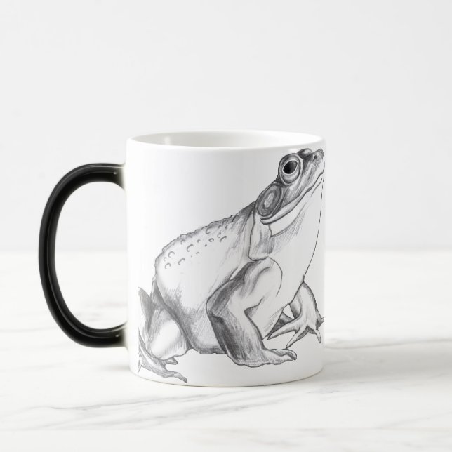 Caneca Mágica Bullfrog Art Mug Sapo Cups Gifts Sapo Mug (Esquerda)